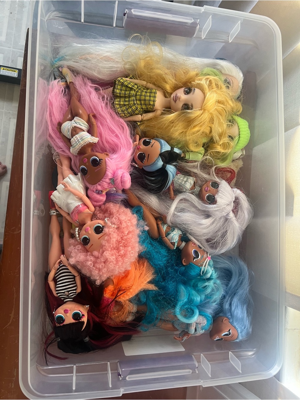 Colorful Dolls Playset - Multi-Colored Hair Kids Toy